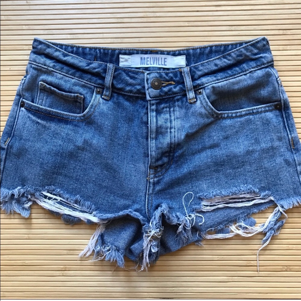 Brandy Melville distressed shorts